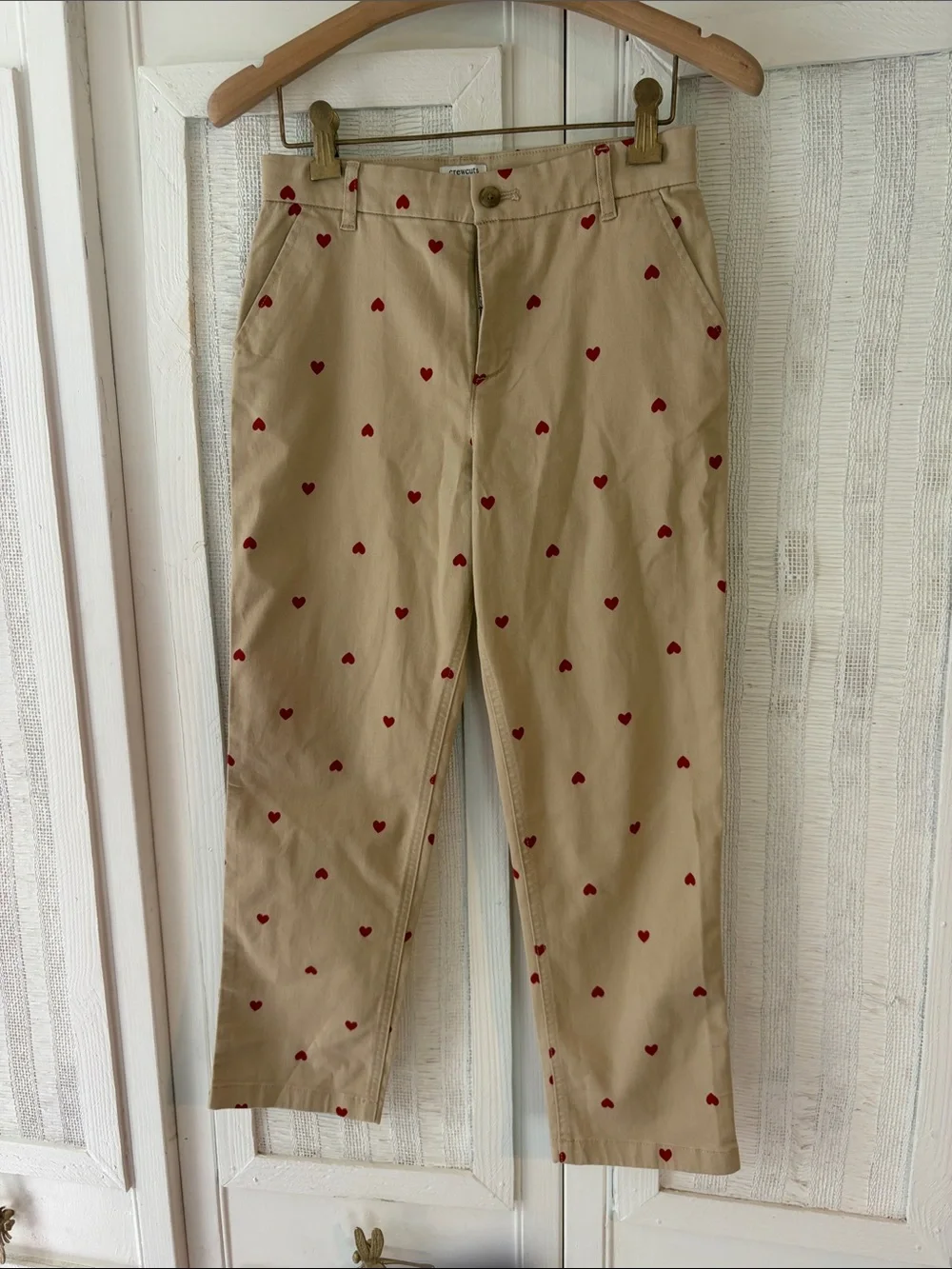 Very cute girls size 10 pants with red hearts. NWOT